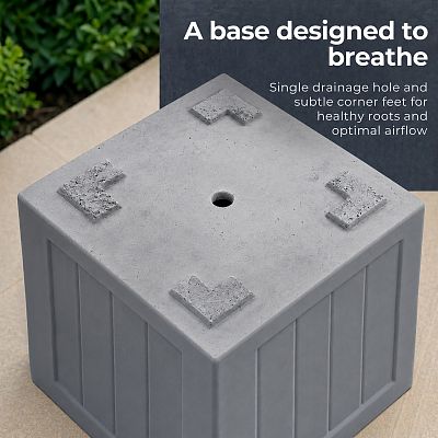 IDEALIST Regency Light Stone Square Garden Planter