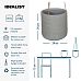 IDEALIST Lite Plaited Style Table and Hanging Cylinder Round Plant Pot Dual Use Indoor Planter