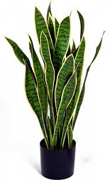 Sansevieria Yellow-Green Artificial Bush Plant