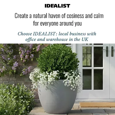 IDEALIST Lite Contemporary Light Concrete Egg Planter