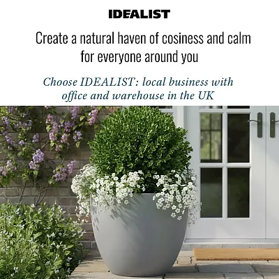 IDEALIST Lite Contemporary Light Concrete Egg Planter