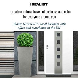 IDEALIST Lite Tall Tapered Contemporary Light Concrete Planter