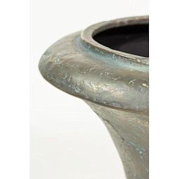 Amphora Vase Verdrigris-bronze Round Tall Polystone Outdoor Planter