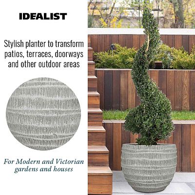IDEALIST Lite Straw Plaited Style Ball Planter