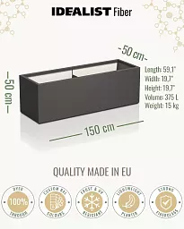 AXIS Trough Outdoor Fiberglass Planter