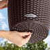 LECHUZA NIDO Cottage Round Poly Resin Outdoor Self-watering Planter