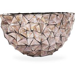 SHELL Oval Polystone Planter