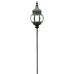 Silver Metal Garden Stake Lantern by Minster