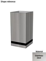 Superline Trend Plus on Wheels Tall Indoor Planter