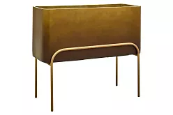 Gradient Large Trough Planter + Plant Stand | Polyresin Indoor Plant Pot