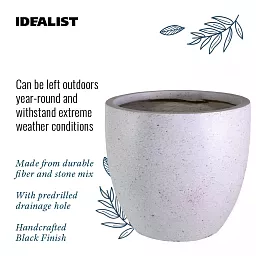 IDEALIST Lite Contemporary Light Concrete Egg Planter