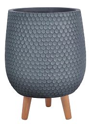 IDEALIST Lite Honeycomb Style Egg Planter on Legs, Round Pot Plant Stand Indoor