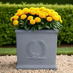 IDEALIST Kensington Light Stone Square Garden Planter