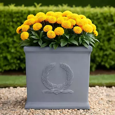IDEALIST Kensington Light Stone Square Garden Planter