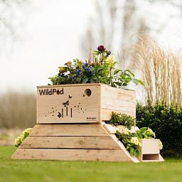 WildPod 2-in-1 Outdoor Planter and Wildlife House with Topsoil and Reservoir Clay by Bio Scapes