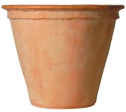 Plain Fiberglass Round Tall Terracotta Planter Pot In/Out
