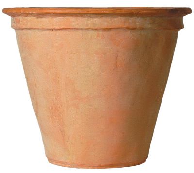 Plain Fiberglass Round Tall Terracotta Planter Pot In/Out