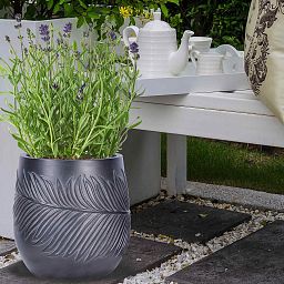 IDEALIST Lite Leaf Embossed Egg Planter
