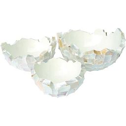 Shell Mother of pearl Bowl Polystone Indoor Planter