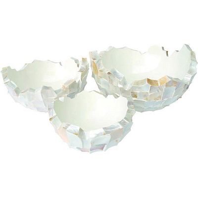Shell Mother of pearl Bowl Polystone Indoor Planter