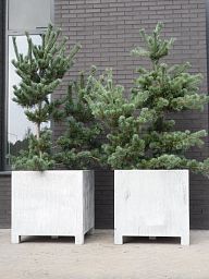 Vadim Outdoor Galvanised Steel Square Planter
