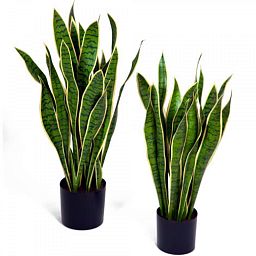 Sansevieria Yellow-Green Artificial Bush Plant