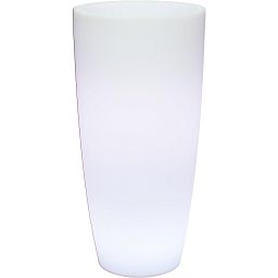 Lumenio LED Round Tall Polystone Indoor Planter