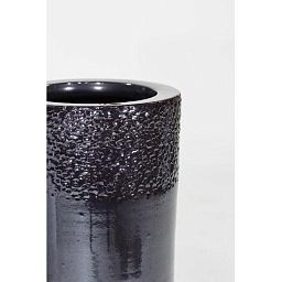 Glaze Round Tall Polystone Indoor Planter