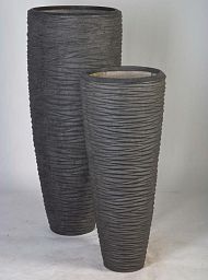 Composits Polystone Partner Seaside Round Tall Indoor Planter Pot