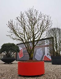 Sydney Outdoor Aluminum Round Planter