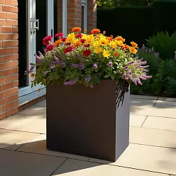 IDEALIST Lite Narrow Contemporary Light Concrete Trough Planter
