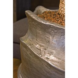 Nautica Round Tall Polystone Outdoor Planter