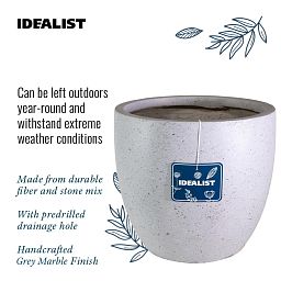 IDEALIST Lite Contemporary Light Concrete Egg Planter