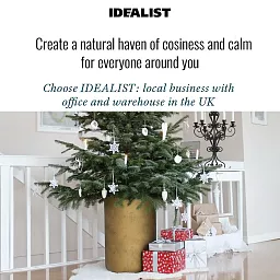 IDEALIST Lite Tall Round Metallic Indoor Planter