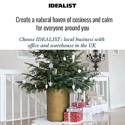 IDEALIST Lite Tall Round Metallic Indoor Planter