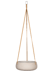 Rough Fibreclay Bowl Planter | Hanging Indoor and Outdoor Plant Pot