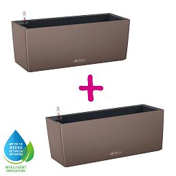 LECHUZA BALCONERA Color Trough Poly Resin Self-watering Planter Set