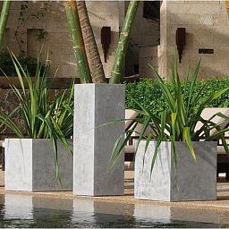 Square Polystone Planter by Fleur Ami