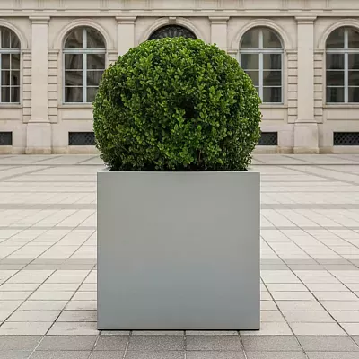 IDEALIST Lite Square Box Contemporary Light Concrete Planter