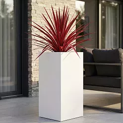 IDEALIST Lite Tall Square Contemporary Light Concrete Planter