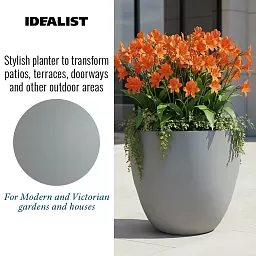 IDEALIST Lite Contemporary Light Concrete Egg Planter
