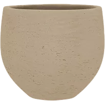 Orb (Dia) 16cm Planter | Washed Beige Fibreclay Small Round Indoor and...