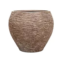 Polystone Coated Dolcie Round Indoor Planter