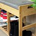 Froppi Bamboo Shoe Storage Bench 2-Tier Wooden Shoe Shelf and Rack with Seat and Storage Box