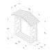 Outdoor Wooden Apex Wall Log Store by Forest Garden