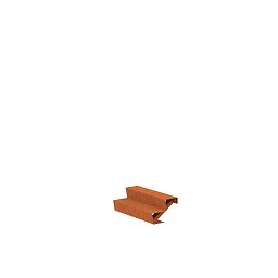 2 Steps Corten Steel Stair