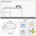 LECHUZA CUBETO COLOR Round Stone Look Poly Resin Self-watering Planter