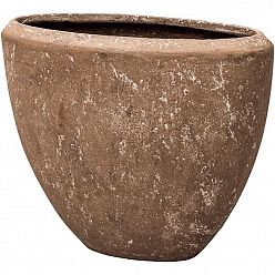 Composits Polystone Rock Plain Oval Indoor Planter Pot Composits Polystone Rock Plain Oval Indoor Planter Pot