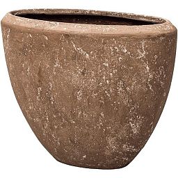 Composits Polystone Rock Plain Oval Indoor Planter Pot