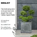 IDEALIST Lite Faux Lead Chelsea Box Square Light Concrete Planter